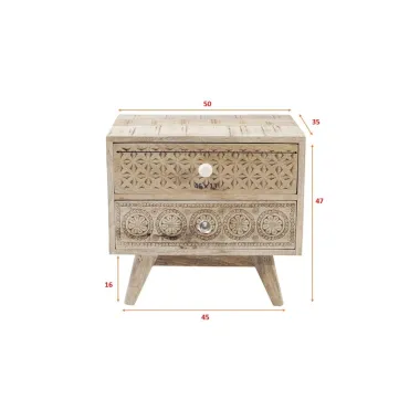 Kare Szafka Nocna PURO 50 x 46 x 35cm / 81332