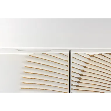 Invicta Szafka RTV GOLDEN SUNSET stojąca white mango 180cm / 48411