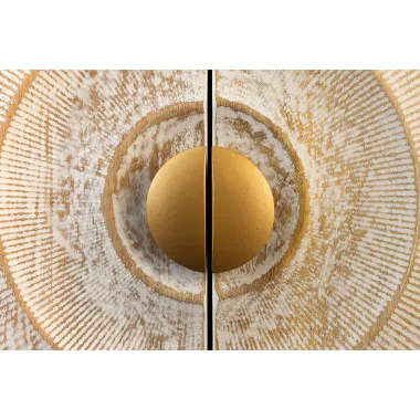 Invicta Szafka RTV GOLDEN SUNSET stojąca white mango 180cm / 48411