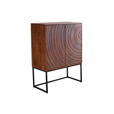 Invicta komoda wysoka ORBIT 3D brązowe mango 85 x 120 x 45cm / 47626