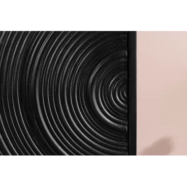 Invicta komoda wysoka ORBIT 3D czarne mango 85 x 120 x 45cm / 47606