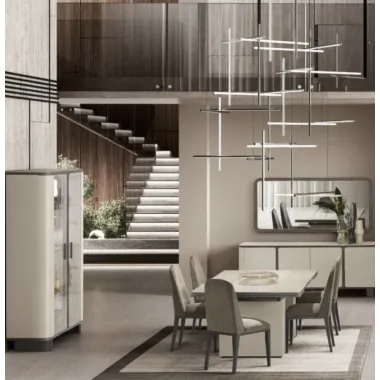 PERLA Włoski Stół rozkładany z trawertytem 200 - 294 x 77 x 115cm / ArredoClassic