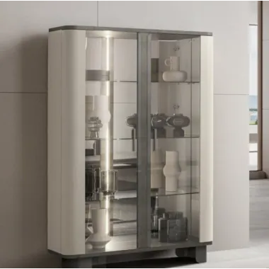 PERLA Włoska Witryna 2 drzwiowa 127 x 201 x 48cm / ArredoClassic