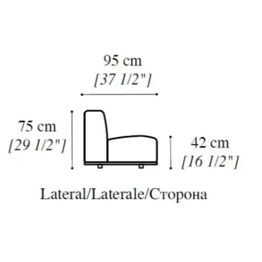 PERLA Włoski fotel tapicerowany / ArredoClassic