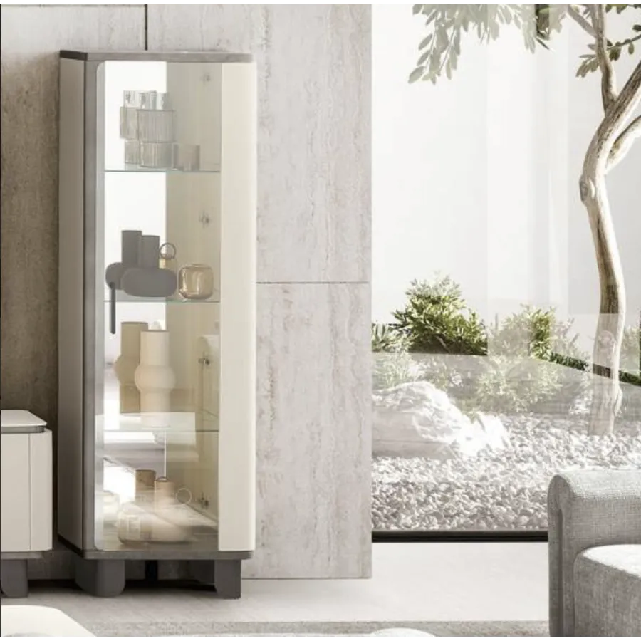 PERLA Włoska Witryna 1 drzwiowa 66 x 201 x 48cm / ArredoClassic