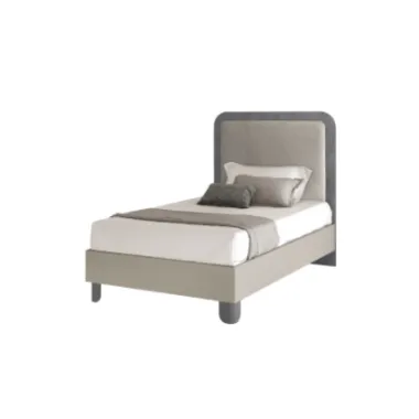 PERLA Włoskie Łóżko tapicerowane TWIN SIZE 128 x 142 x 198cm / ArredoClassic