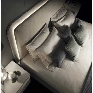 PERLA Włoskie Łóżko tapicerowane QUEEN SIZE 176 x 142 x 204 -217cm / ArredoClassic