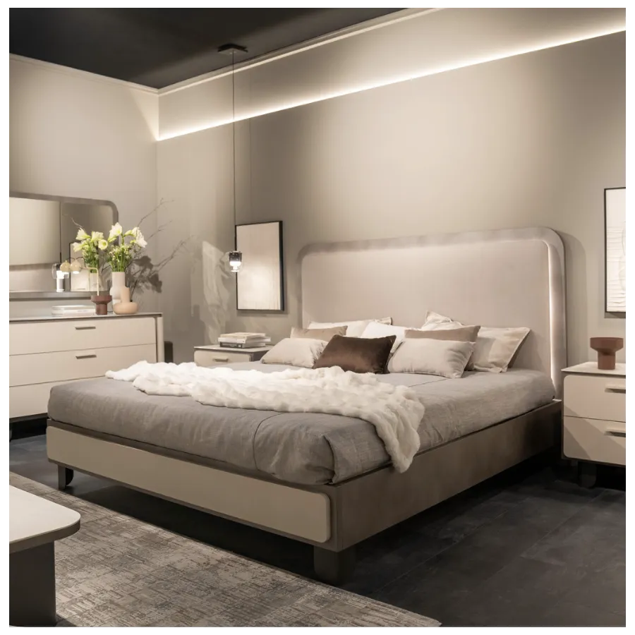 PERLA Włoskie Łóżko KING SIZE 212 x 142 x 217cm / ArredoClassic