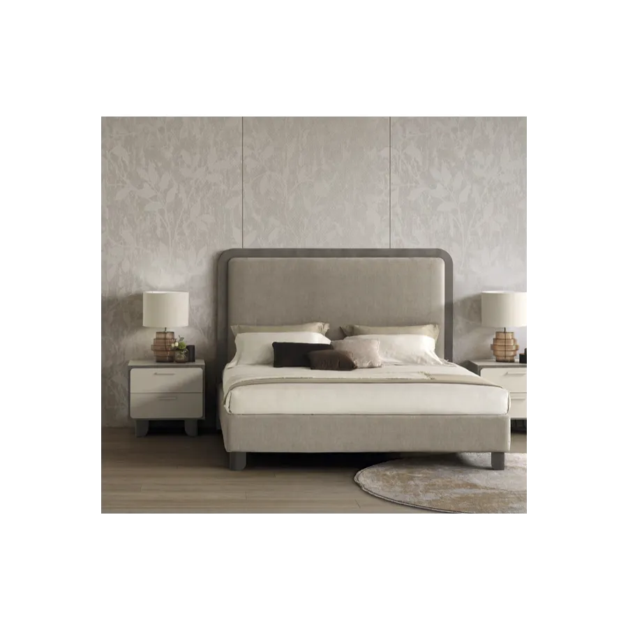 PERLA Włoskie Łóżko tapicerowane KING SIZE 212 x 142 x 217cm / ArredoClassic