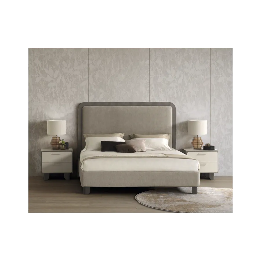 PERLA Włoskie Łóżko tapicerowane QUEEN SIZE 176 x 142 x 204 -217cm / ArredoClassic