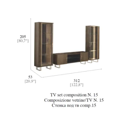 FIAMMA Włoska Szafka RTV 3 drzwiowa / ArredoClassic
