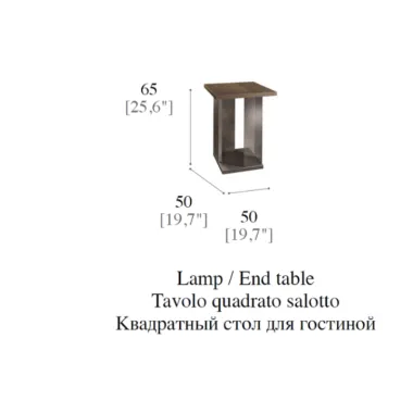 FIAMMA Włoski stolik  boczny 50 x 65cm / ArredoClassic
