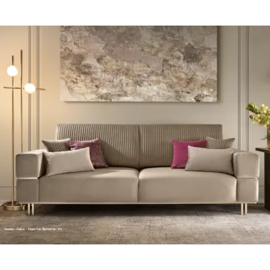 FIAMMA Włoska Sofa tapicerowana 3 osoba 240 x 96 x 94cm / ArredoClassic