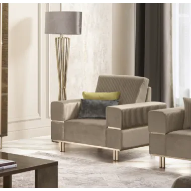 FIAMMA Włoski Fotel tapicerowany 109 x 94 x 96cm / ArredoClassic