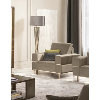 FIAMMA Włoski Fotel tapicerowany 109 x 94 x 96cm / ArredoClassic