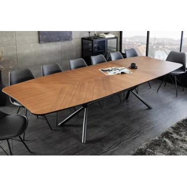 Invicta Stół rozkładany GRANDEZZA optyka drewna orzechowego 180 - 270cm / 46568