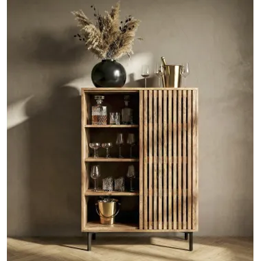 Wohnling Szafka na wino BODEGA 80 x 123 x 43cm / WL7.615