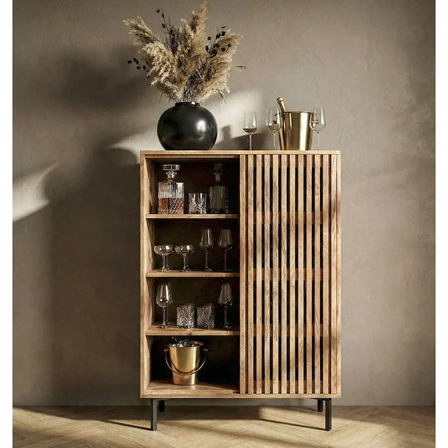 Wohnling Szafka na wino BODEGA 80 x 123 x 43cm / WL7.615