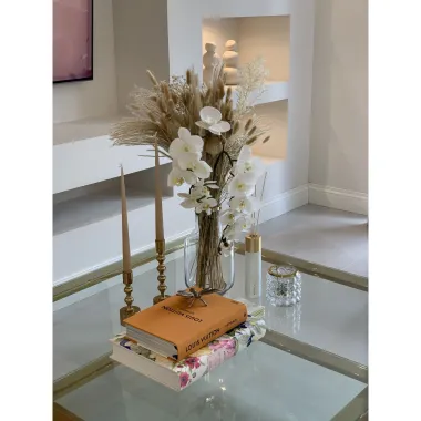 Kare Stolik kawowy gold RUSH 120 x 40 x 120cm / 82127