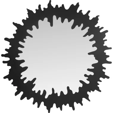 Kare Lustro Scienne HEARTBEAT czarne Ø 120 x 120 x 3cm / 70279