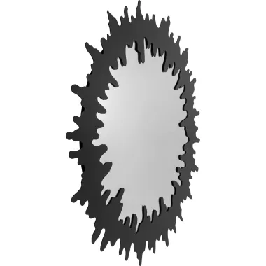 Kare Lustro Scienne HEARTBEAT czarne Ø 120 x 120 x 3cm / 70279