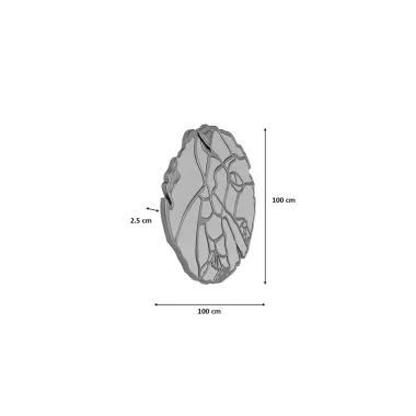 Kare Lustro Scienne PIECES MATT złoty 100 x 100 x 3cm / 85900