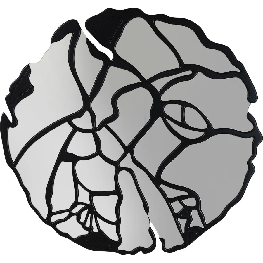 Kare Lustro Scienne PIECES MATT czarny Ø 100 x 100 x 3cm / 85902