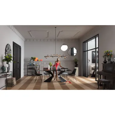 Kare Lustro Scienne PIECES MATT czarny Ø 100 x 100 x 3cm / 85902