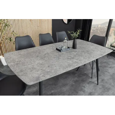 Invicta Stół APARTMENT optyka szarego kamienia 120-160 x 76 x 80cm / 47066