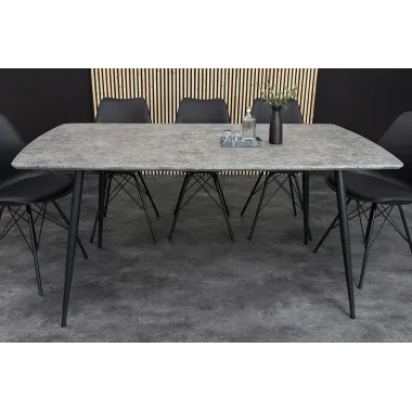 Invicta Stół APARTMENT optyka szarego kamienia 120-160 x 76 x 80cm / 47066