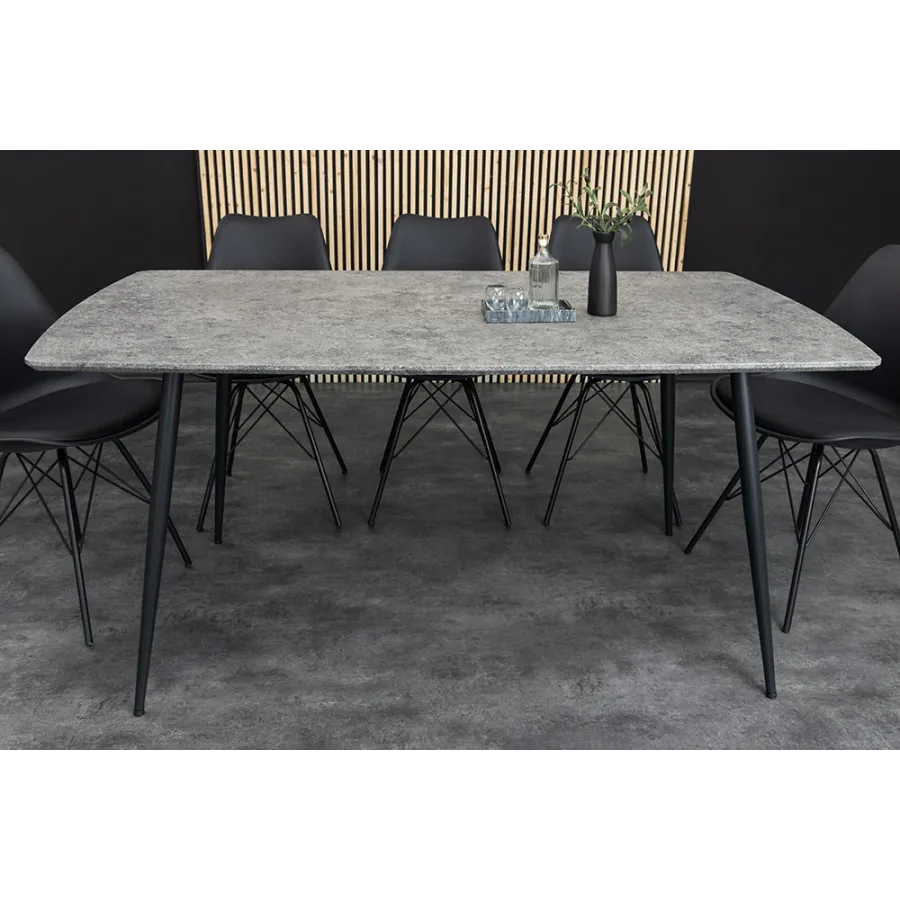 Invicta Stół APARTMENT optyka szarego kamienia 120-160 x 76 x 80cm / 47066
