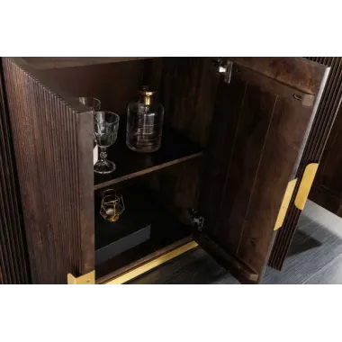 Invicta Komoda GATSBY mango marmur biały 170cm / 43617