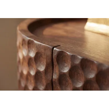 Invicta Szafka TV ADLON 3D brązowe mango 160 x 56 x 43cm / 47584