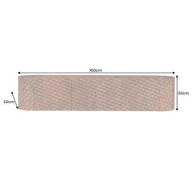Invicta Szafka TV ADLON 3D brązowe mango 160 x 56 x 43cm / 47584
