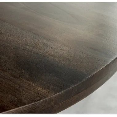 Invicta IRON CRAFT stół do jadalni okrągły mango taupe brown Ø 120cm / 46796