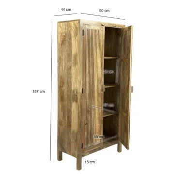 Wohnling Szafa HOT SPOT drewno mango 90 x 187 x 44cm / WL7.613
