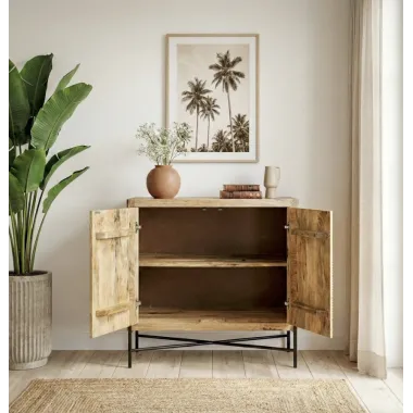 Wohnling Komoda HOT SPOT drewno mango 91 x 96 x 50cm / WL7.608