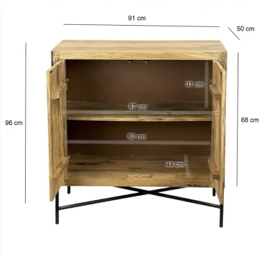 Wohnling Komoda HOT SPOT drewno mango 91 x 96 x 50cm / WL7.608