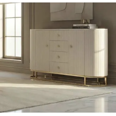 Komoda MONTPELLIER Kremowa 120 x 40 x 85cm / 142614000C