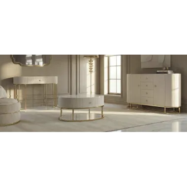 Komoda MONTPELLIER Kremowa 120 x 40 x 85cm / 142614000C
