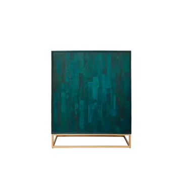 Invicta Komoda wysoka SCORPION 3D turkusowa mango 120cm / 48407