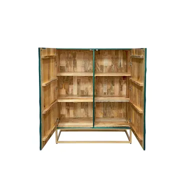 Invicta Komoda wysoka SCORPION 3D turkusowa mango 120cm / 48407