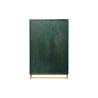 Invicta Komoda GOLDEN SUNSET wysoka turkusowe mango 95 x 140 x 42cm / 48526