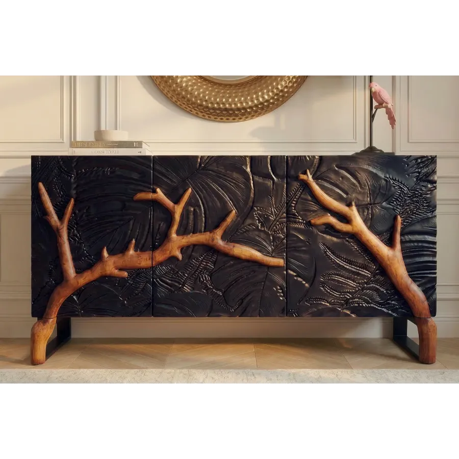 Invicta Komoda FOREST 3D brązowe mango 160cm / 46199