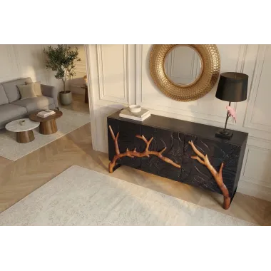 Invicta Komoda FOREST 3D brązowe mango 160cm / 46199