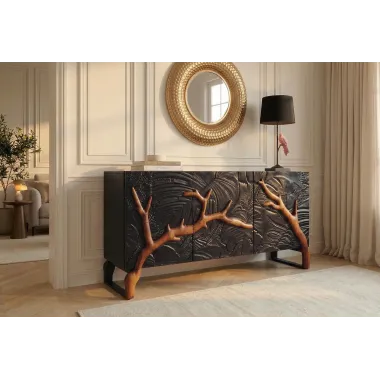 Invicta Komoda FOREST 3D brązowe mango 160cm / 46199