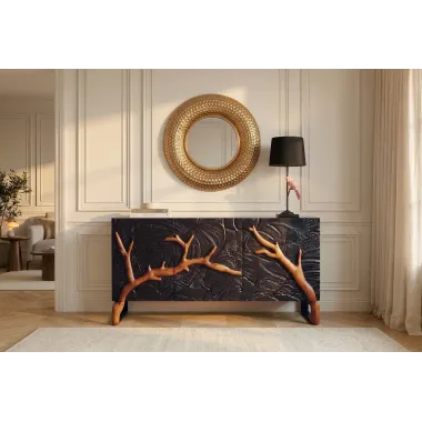 Invicta Komoda FOREST 3D brązowe mango 160cm / 46199