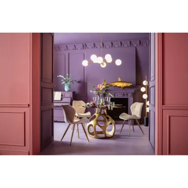 Kare Krzesło VIVA kremowe 50 x 81 x 58cm / 86066