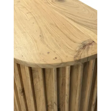 Wohnling HOT SPOT Regał na książki naturalna akacja 105 x 122 x 40cm / WL7.014