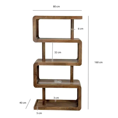 Wohnling Reagł MAMMUT naturalne mango 80 x 160 x 40cm / WL7.614